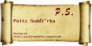 Peltz Sudárka névjegykártya